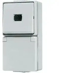 Jung Taster-/SCHUKO-Kombination 1S 1p. 10A / 16A250V 671 W (671W)
