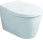 Geberit WC-Sitz Visit wei&szlig;, mit Deckel, Scharniere Edelstahl