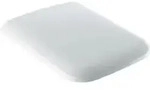 Geberit WC-Sitz iCon Square Scharn. MS verchromt, m Absenkaut., wei&szlig;