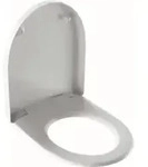 Geberit WC-Sitz Renova Plan we., Befestig. v unt, Scharn. Edelstahl