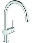 Grohe Sp&uuml;ltisch-Einhebelmischer Minta 1/2", C-Ausl, ausz. Mousseurausl., chr
