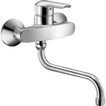 Hansa Sp&uuml;ltisch-Wandeinhebelmischer HANSAVANTIS S-Anschl&uuml;sse, Ausladung 232mm,