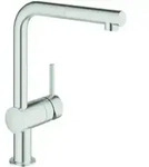Grohe Sp&uuml;ltisch-Einhebelmischer Minta 1/2", L-Ausl., herausz. Mouss., superst.