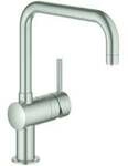 Grohe Sp&uuml;ltisch-Einhebelmischer Minta 1/2", U-Auslauf, supersteel (32488DC0)