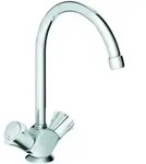 Grohe Sp&uuml;ltisch-Zweigriff-Armatur Costa chrom, schwenkbarer Rohrauslauf