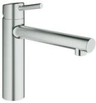 Grohe Sp&uuml;ltisch-Einhebelmischer Concetto supersteel, mittelhoher Auslauf