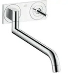hansgrohe Sp&uuml;ltisch-Wandeinhebelmischer Axor Uno UP, Edelstahl-Optik
