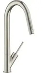 hansgrohe Sp&uuml;ltisch-Einhebelmischer 270 Axor Starck mit Ausziehbrause,
