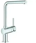 Grohe Sp&uuml;ltisch-Einhebelmischer Minta chrom, schwenkbarer L-Auslauf