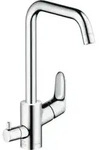 hansgrohe Sp&uuml;ltisch-Einhebelmischer 260 Focus M41 Ger&auml;teabsperrventil, 1jet, chrom
