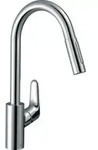 hansgrohe Sp&uuml;ltisch-Einhebelmischer 240 Focus M41 mit Ausziehbrause, 2jet, chrom
