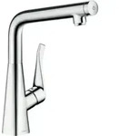 hansgrohe Sp&uuml;ltisch-Einhebelmischer 320 Metris Select M71 1jet, Edelstahl-Optik