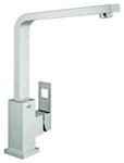 Grohe Sp&uuml;ltisch-Einhebelmischer Eurocube supersteel, schwenkbarer Gussauslauf