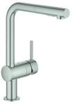 Grohe Sp&uuml;ltisch-Einhebelmischer Minta superst., herausz. Dual-Brause, L-Ausl.