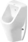 Duravit Urinal D-Code 30,5x29cm, Zul. v hi., riml., we, o. Fl