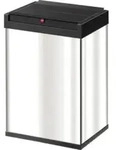Hailo Big-Box Swing L, Gro&szlig;raum-M&uuml;llbox, 35 ltr, Edelstahl