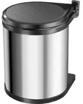 Hailo Compact-Box M, Einbau-M&uuml;lleimer, 15 ltr, Edelstahl