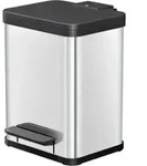 Hailo &Ouml;ko duo Plus M, Tret-M&uuml;lltrenner, 2x9 ltr, Edelstahl