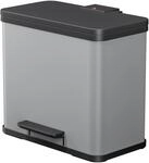 Hailo &Ouml;ko trio Plus L, Tret-M&uuml;lltrenner, 3x9 ltr, Silber