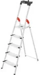 Hailo L80 ComfortLine, Alu-Sicherheits-Stehleiter, 5 Stufen