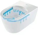 Duravit Wand-WC, Tiefsp&uuml;ler Set Me by Starck mit WC-Sitz, Rimless, wei&szlig;