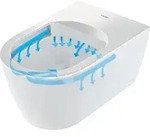 Duravit Wand-WC, Tiefsp&uuml;ler Set Comp Me by Starck mit WC-Sitz, 4,5 l, Rimless, wei&szlig;