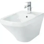 Duravit Wand-Bidet DuraStyle 37x54cm, m HL, &Uuml;L, Hahnlochbank, wei&szlig;