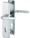 Hoppe Schutzgarnitur Birmingham 1117/2221A/2440 Alu. F1 92mm 67-72mm
