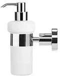 Duravit Seifenspender D-Code chrom, 6,9x14,5cm, Glas wei&szlig; matt