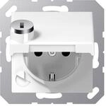 Jung SCHUKO-Steckdose 16A 250V Klappdeckel AS 1520 BFKLSL WW
