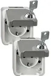 Merten SCHUKO-Steckdose lichtgrauMEG2424-8029
