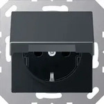 Jung SCHUKO-Steckdose anthrazit matt A 1520 BF KL ANM