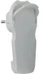 REV Schutzkontaktflachstecker wei&szlig;