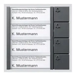 Siedle Tasten-Modul TM 612-4 DG dgr/gli