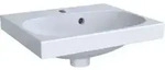Geberit Handwaschbecken Acanto 45x38cm, m Hahnl., m &Uuml;L, wei&szlig; KeraTect