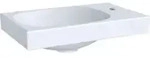Geberit Handwaschbecken Acanto 40x25cm, asy, o &Uuml;, Hahnl. re, we. K-Tect