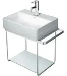Duravit Metallkonsole DuraSquare 51,6x33cm, wandh&auml;ngend, chrom