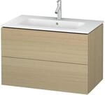 Duravit Waschtischunterschrank L-Cube 82x48,1cm, med. Ei, 2 Schub., wandh&auml;ngend