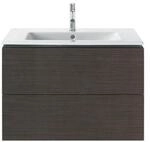 Duravit Waschtischunterschrank L-Cube 82x48,1cm, Ei dkl. geb., 2 Schub., wandh&auml;ngend