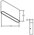 brumberg LED-Wandleuchte 10,8W 230V ww ws-str 10046173