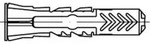 fischer ART 88690 D&uuml;bel Nylon DUOPOWER 12 x 60 S