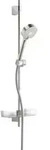 Hansa Brausestangen-Set HANSABASICJET 764mm, HB 3-strg., Schale, ch, d 18mm