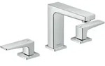 hansgrohe 3-Loch-Waschtischarmatur 110 Metropol m HG, Pus-Op-Abl, Ausl. 132mm, chr