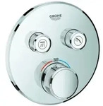 Grohe Fertigset Grohtherm Smartcontrol chr, rd, UP-Thermostat, 2 Absperrventile
