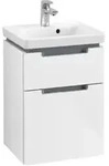 V&B Waschtischunterschrank Subway 2.0 44x59x35,2cm, Griff chrom, glossy white