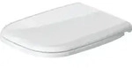 Duravit WC-Sitz D-Code Compact o. Absenkaut., Scharn. Edelstahl, wei&szlig;