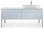 Duravit Aufsatzwaschtisch Luv 80x40cm, geschli., o. HL, &Uuml;L, HLB, wei&szlig;