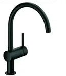 Grohe Sp&uuml;ltisch-Einhebelmischer Minta vel. bl, schwenkb. Rohrausl, C-Auslauf