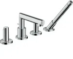 hansgrohe Fertigmontageset Axor Uno 4-L-BW-Rand-Arm., mit Zerogriff, chrom