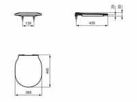 Ideal Standard WC-Sitz CONNECT AIR mit Deckel Softclosing (Wrapover) weiß